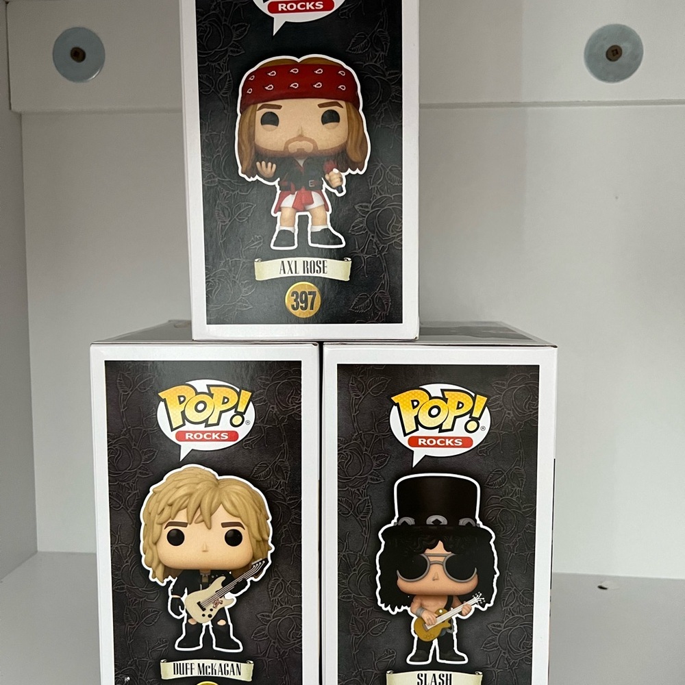 Funko Pop Rocks Figures - Red, Black, White - Picture 2 of 2